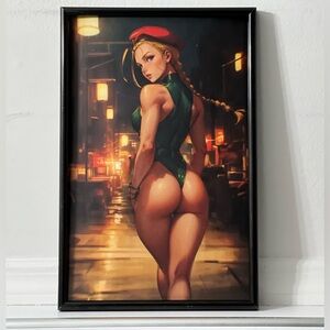 Street Fighter Cammy Pinup Girl Art Poster